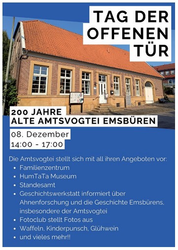 Flyer vom Tag der offenen Tür