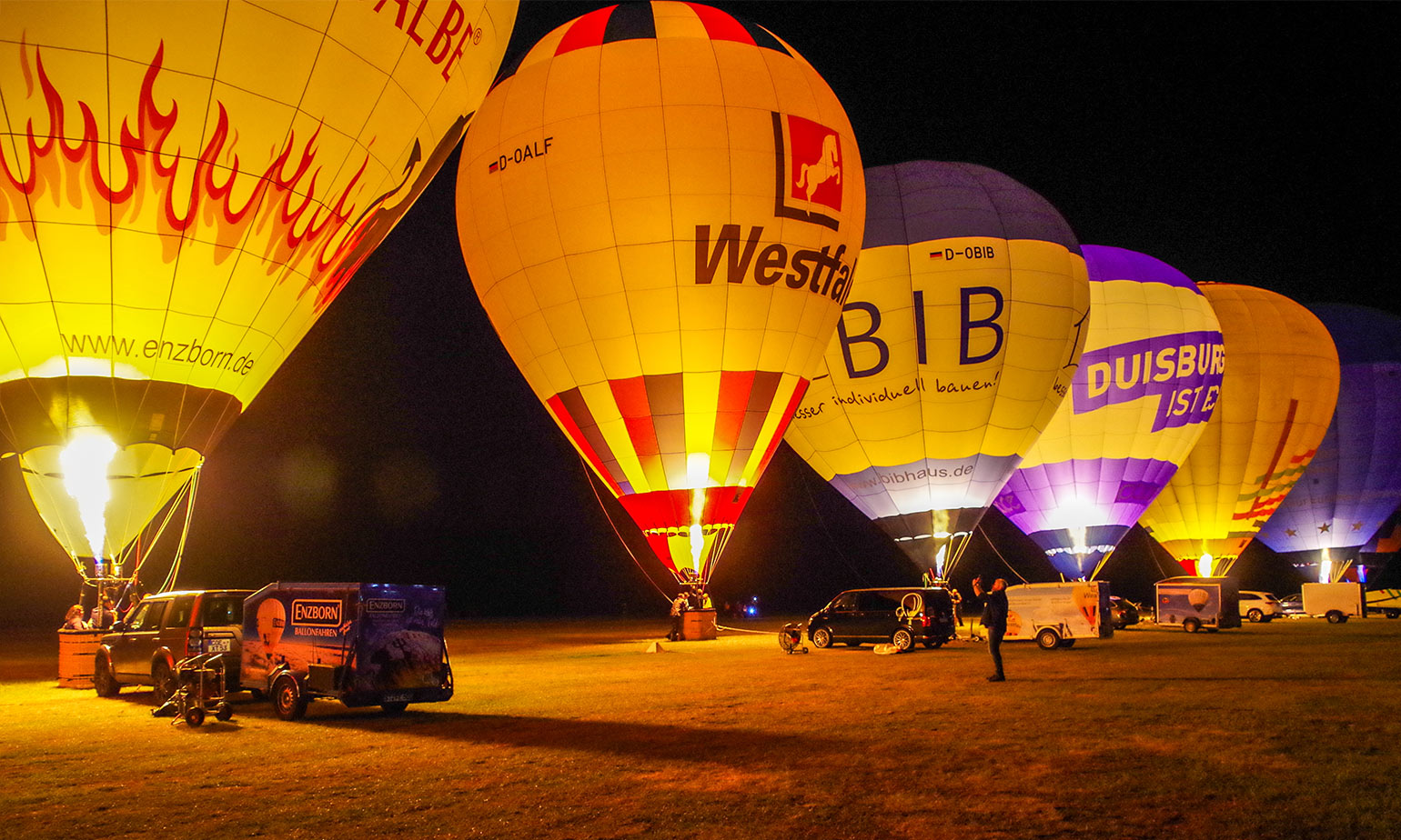 Ballonglühen Rheine Eschendorf