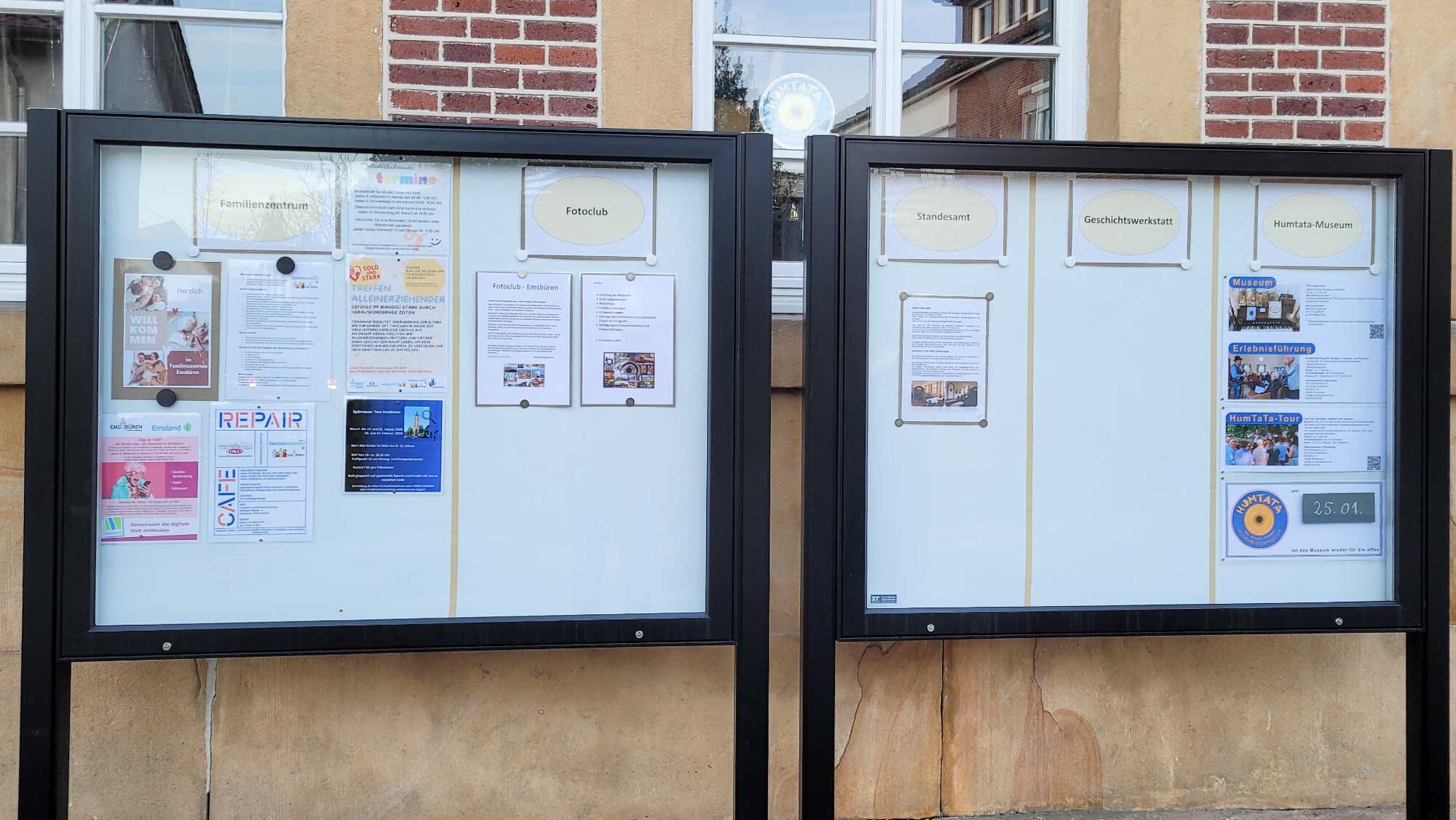 Schaukasten Amtsvogtei